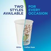 Dixie PerfecTouch 8 oz Paper Coffee Cups By GP PRO, Coffee Haze Design, 1000 Count (50 Disposable Cups Per Sleeve, 20 Sleeves Per Case), Style #5338CD
