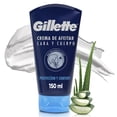 thumbnail image 1 of Crema para Afeitar Gillette Cara y Cuerpo para Rasurar con Rastrillo Hombre 150 ml, 1 of 5