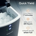 thumbnail image 4 of Igloo Portable Electric Ice Machine, 2.5 qt Automatic Countertop Ice Maker with Scoop, Black, 4 of 13