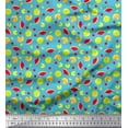 thumbnail image 1 of Soimoi Silk Fabric Lemon Slice,Cherry & Watermelon Fruits Print Fabric by Yard 42 Inch Wide, 1 of 1