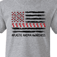 thumbnail image 4 of Inktastic Aplastic Anemia Awareness Red and White Ribbons and Flag Youth T-Shirt, 4 of 5