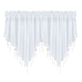 thumbnail image 4 of Cqxid Rideau à Moins de 10 $ 2 Pcs Rideau Uni Fini Rideau Draperie 51x24 Chambre Déco Maison Rideau Triangle Écran de Rideau Cuisine Rideau Court, 4 of 8