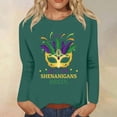 thumbnail image 2 of JJHGVB Lightweight Sweatshirts for Women Baggy Sweatshirt for Women T Shirts for Women Loose Fit Long Sleeve Undershirt for Women Mardi Gras Shirts for Women Long Sleeve Army Green L, 2 of 4