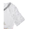 thumbnail image 5 of LilyLLL Womens Lace Short Sleeve V Neck T Shirt Casual Floral Blouse Tops, 5 of 5