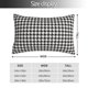 thumbnail image 2 of Fotbe Houndstooth Black And White Funda de Almohada Decorativa Estilo Occidental, Lujo en Algodón, Fundas para Almohadas King, Cojín Estampado para Decoración del Hogar-16"x24", 2 of 6