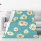thumbnail image 2 of LHSHID Daisy Flowers Soft Warm Throw Blanket Lightweight Flannel Fleece Bed Blanket Gift for Girls Boys Men Women Chair Couch, 2 of 8