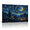 B, variant on XaaKee Celestial Fox Art Prints Canvas Wall Art Dreamy Cosmos Canvas Prints Wall Art Inner Framed 18*12Inch