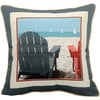 Adirondack Chairs Decorative Pillow 18"x