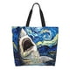 thumbnail image 1 of Balery Vintage Starry Sky Shark Bolsa Tote Estilo Estético con Cremalleras, Bolsa de Hombro, Bolsa de Compras Grande y Plegable, 1 of 8