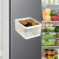 thumbnail image 4 of White Magnetic Refrigerator Organizer - Space Saving Side Shelf for Kitchen Storage, 4 of 6