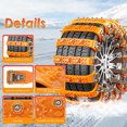 thumbnail image 6 of Fohil 8 Pack Snow Chains Tire Chains Anti-skid Car Chains Universal Tire Chains for Car Pickup Trucks SUV, 6 of 7