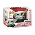 thumbnail image 2 of FUNKO POP! Star Wars: The Mandalorian Holiday - Grogu with Santa Hat in Pram, Funko, Gifts, 2 of 3