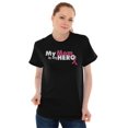 thumbnail image 6 of My Mom My Hero Breast Cancer Ribbon Men's Graphic T Shirt Tees Brisco Brands S, 6 of 6
