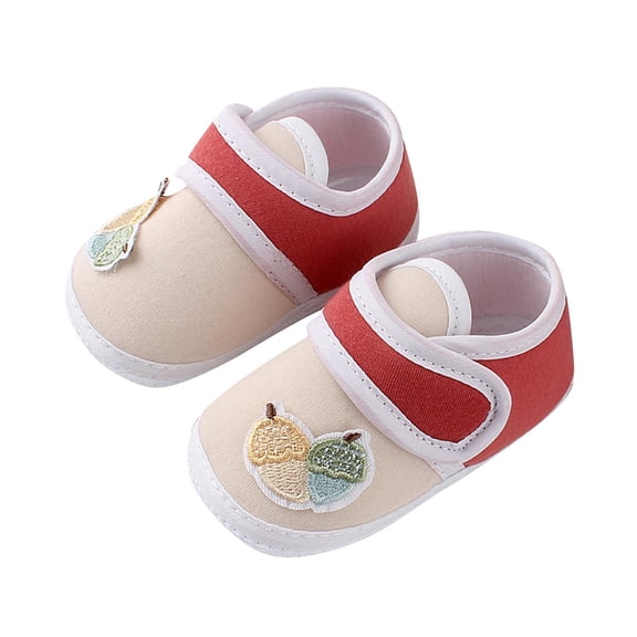 Red Infant 2026 Soft Sole Cloth Shoes Baby Walking Shoes Summer Casual Sandals For Boys And Girls Canvas Upper Breathable