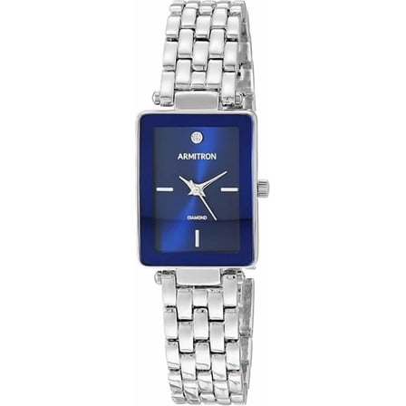Armitron Rectangular Genuine Diamond Dial Bracelet Ladies Watch