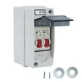 thumbnail image 2 of Waterproof Distribution Box, DZ47 63 Windproof Power Distribution Box 2 Way Reliable  For Workshops C6+C20, 2 of 8