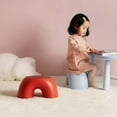 thumbnail image 3 of Stool Rainbow Shape Footstool Kids Step Stool Seat for Living Room Indoor Furniture Children'S Stool Toy Red, 3 of 6