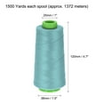 thumbnail image 2 of Uxcell 1500 Yards 20S/2 All-Purpose Polyester Sewing Thread (Pale Blue), 2 of 5