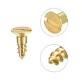 thumbnail image 4 of Uxcell M4 x 12mm Wood Screws Slotted Flat Head Brass Self-Tapping Screw 100 Pack, 4 of 5