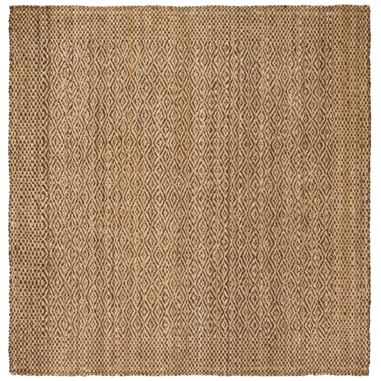 SAFAVIEH Natural Fiber Doreen Geometric Jute Area Rug, Natural/Brown, 9' x 12'