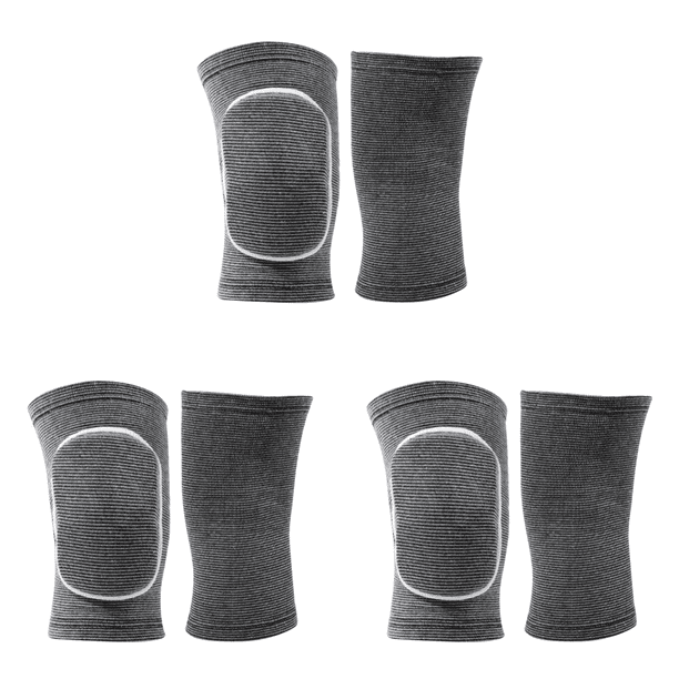 Pads Voleibol Knee Knee Brace Knee de baile para mujeres Men Jóvenes (Gray S)