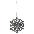thumbnail image 2 of Northlight Hanging Snowflake Christmas Ornament - 4.75" - Gray, 2 of 7