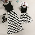 thumbnail image 3 of Mother Daughter Summer striped Sleeveless Long Maxi Dress Family Matching Dress, 3 of 3