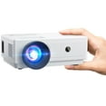 thumbnail image 1 of Mini Projecteur 1080P Projecteur Portable, Compatible avec iOS/Android/ Windows/TV/HDMI/USB Blanc 1 Pce, 1 of 6