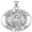 White Gold, variant on PicturesOnGold.com Saint Monica Religious Medal Necklace Pendants Adult - 3/4 inch Sterling Silver