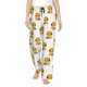 thumbnail image 1 of Balery Cute Duck With Headphone Pantalones de pijama para mujer, pijamas ultraligeros, pantalones de estar por casa-Small, 1 of 6