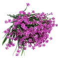 thumbnail image 2 of 6 Bundles Artificial Flowers for Outdoors UV Resistant Flowers Spring Camellia in Bulk for Indoor Outside Cemetery Home Wedding Vase Pots Decorations(FuchsiaÃ¯Â¼Â, 2 of 6