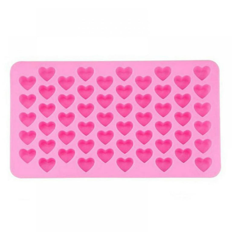 Color Profit Kids Chocolate Molds Silicone Candy Molds - Heart Shapes Silicone Molds BPA Free Nonstick Gummy Molds, Size: 7.28 x 4.33 x 0.59, Pink