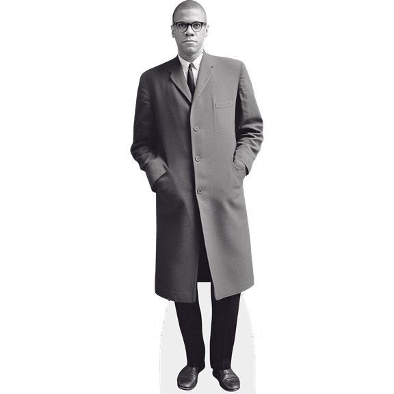 Malcolm Little (BW) Lifesize Cardboard Cutout Standee