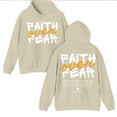 thumbnail image 4 of Faith Over Fear Christian Hoodie – Inspirational Bible Verse Psalms 118:6 Sweatshirt – Bold Religious Streetwear for Men & Women, 4 of 6
