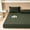 Dark Gray, variant on MooMee Fitted Sheet with Pillowcases 3-Piece Set 100% Washed Cotton Linen Like Textured (Denim Blue, Queen)