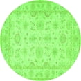 thumbnail image 1 of Ahgly Company Indoor Round Oriental Green Traditional Area Rugs, 7' Round, 1 of 1