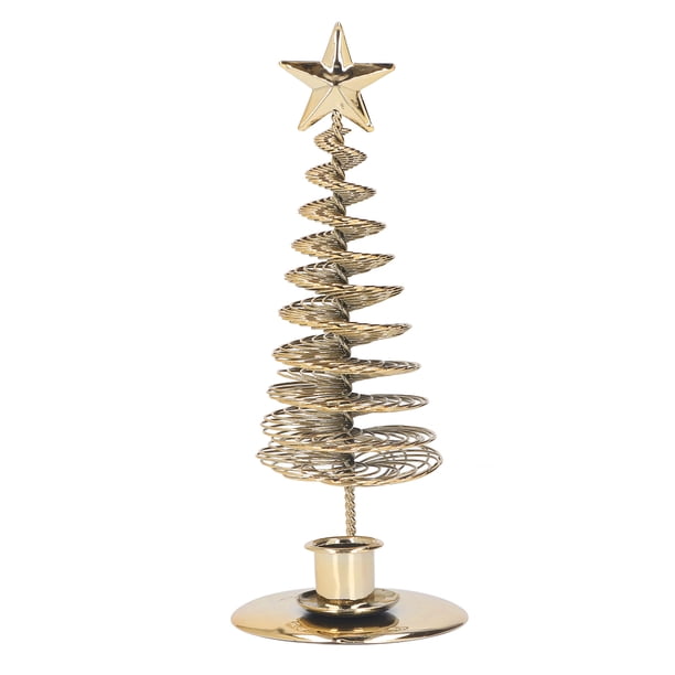 Portavelas, árbol de pino de metal, portavelas navideño, portavelas para árbol de Navidad, diseño revolucionario