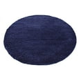 thumbnail image 2 of Unique Loom Solo Collection Solid Plush Kids Round Rug, 6', Navy Blue, 2 of 5