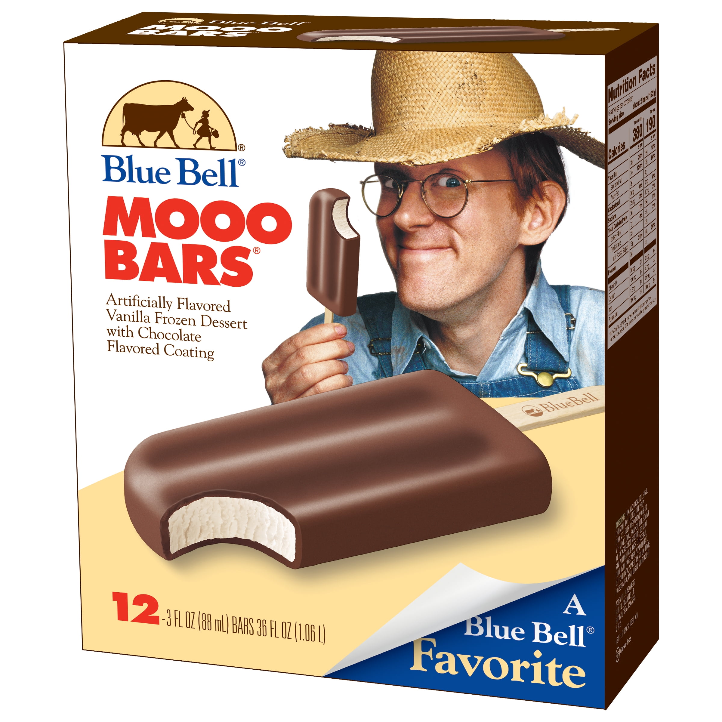 Blue Bell Mooo Bars®, 12 Count - Walmart.com - Walmart.com