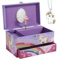thumbnail image 1 of Ballerina Boîte à Bijoux Musicale pour Enfants, Compartiment de Rangement, 7.5L x 4.3W x 4.3H, 1 of 6