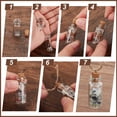 thumbnail image 4 of 20 botellas de vidrio de corcho de 4 ml para regalo, pequeñas botellas vacías para deseos, frascos transparentes con 20 tornillos de ojo para decoración de bodas, fiestas de Navidad, bricolaje, 35 x, 4 of 8