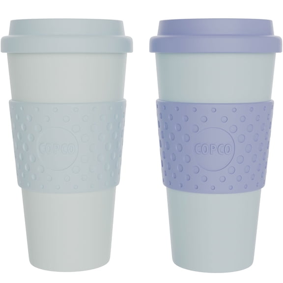Copco Acadia Travel Mug, Set of 2 - Purple & Teal, Purple/Teal