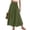 Army Green, variant on Women's 2-in-1 Convertible Maxi Skirt Dress, Smocked Smocked Waist Skirt or Strapless Midi Dress, Boho Flowy Beach Skirt with Pockets