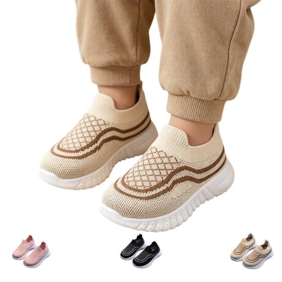 YOUYEDIAN Orthopedic Shoes for Toddler Girls Boys Casual Fashion Sneakers Kids Comfy Soft Walking Shoes (Khaki, 7 Toddler)
