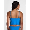 thumbnail image 3 of No Boundaries Smocked Flyaway Tankini Swim Top, Women's XXS-XXL, 3 of 5