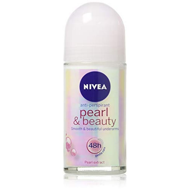 (Pack of 3 Bottles) Nivea PEARL & BEAUTY Women?s RollOn Antiperspirant