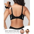 thumbnail image 4 of Womens Push Up Wireless Bras V Mesh Comfortable Bralette Supportive Tshirt Bra No Underwire Seamless Everyday Bras, 4 of 6