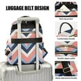thumbnail image 3 of FORMRS Mini Backpack Purse for Women Travel Daypack Casual Shoulder Bag, White Geometric, 3 of 7