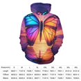 thumbnail image 2 of Dreamy Purple Butterfly Pattern 3d Sweatshirts Hoodie Fashion Casual Personality Men's Women Street Hoodie Pullovers Long Sleeve Comfortable Top, 2 of 6
