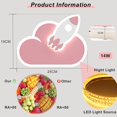 thumbnail image 3 of Indoor Wall Light, Modern Cloud Shape Wall Light, Warm White-Natural White-Cool White Tri-Color Wall Light for Children's Bedroom, 3 of 5